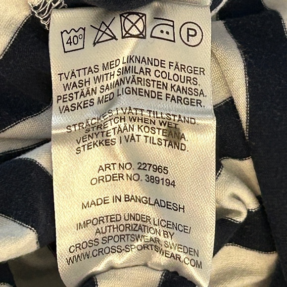 Cross Sportswear Striped womens top 3/4 sleeve length - Picture 8 of 8